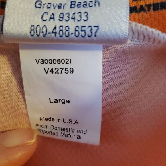 Voler Cycling Jersey Men's Large  Orange Full‎ Zipper - Picture 4 of 11